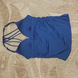 Athleta Blue Tankini Top - XS